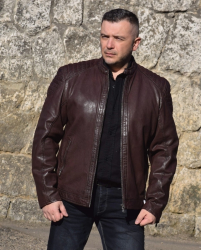 Leather jacket -  Garzen - big sizes